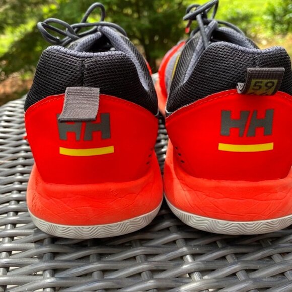 Helly Hansen Skagen Race Series Sailing Sneakers Mens Size 12/18 Orange Gray - Picture 2 of 5